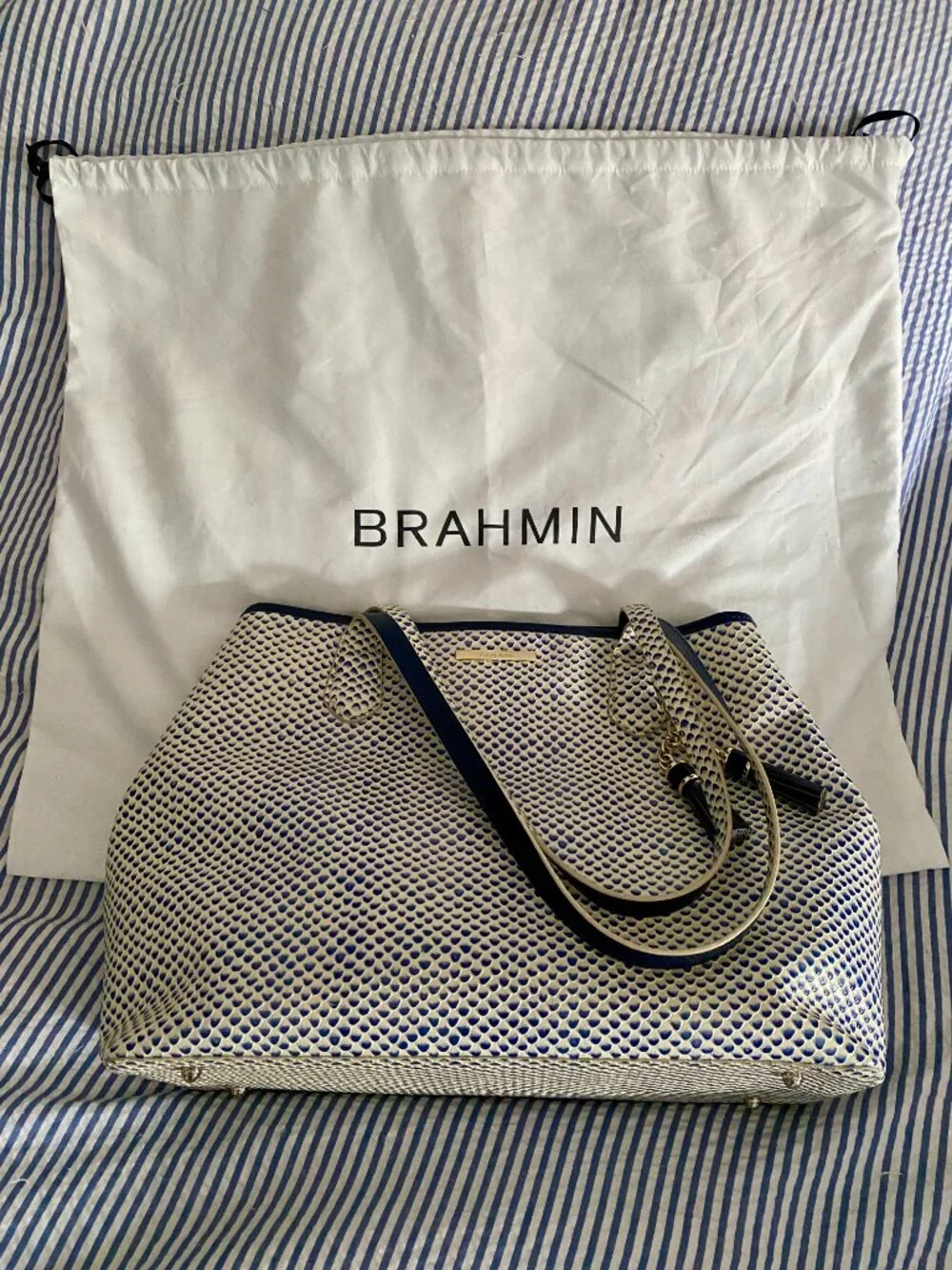 Brahmin Anytime expanded leather tote
